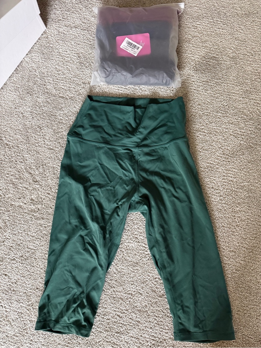 High-Waist Active Capri Leggings bundle 5 pair medium